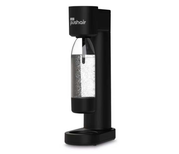 Saturator DAFI PushAir z nabojem CO2 + butelka 0,7 - czarny - 1484385 - zdjęcie 2